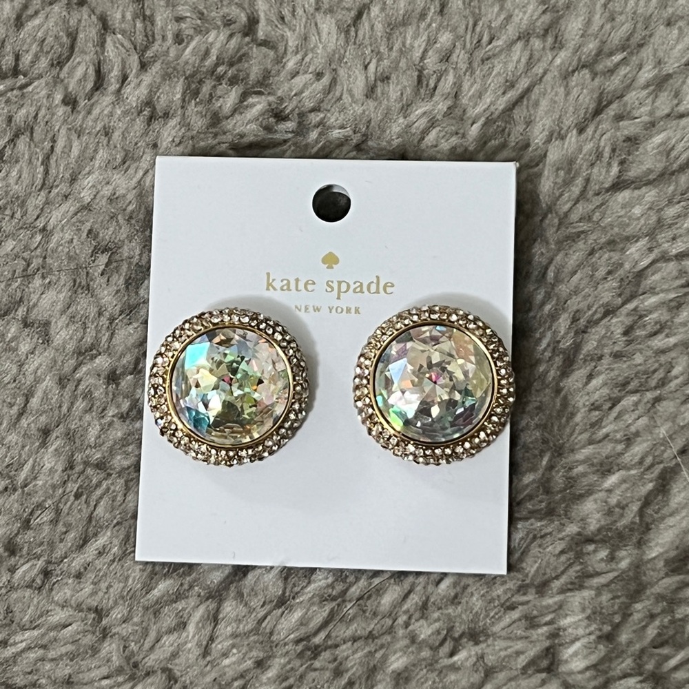 Brand New Kate Spade Gold and Silver Crystal Earrings